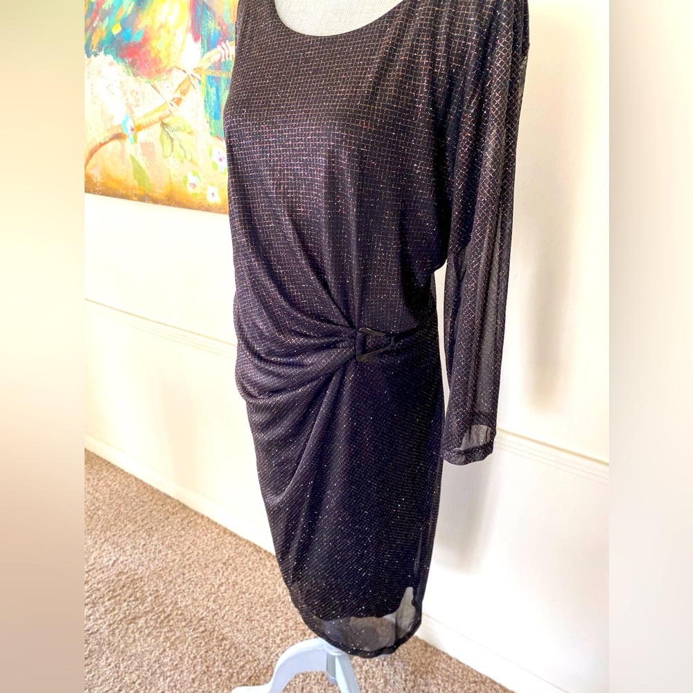 ALEXA B Nites 🖤BLACK🖤 FORMAL WOMEN DRESS PLUS SIZE 20W EUC - Picture 3 of 11